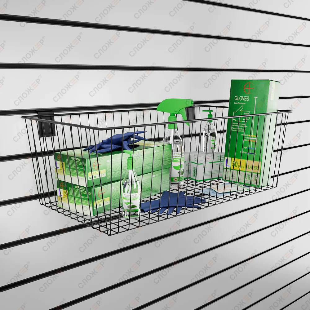 Кронштейн корзина металлическая 200