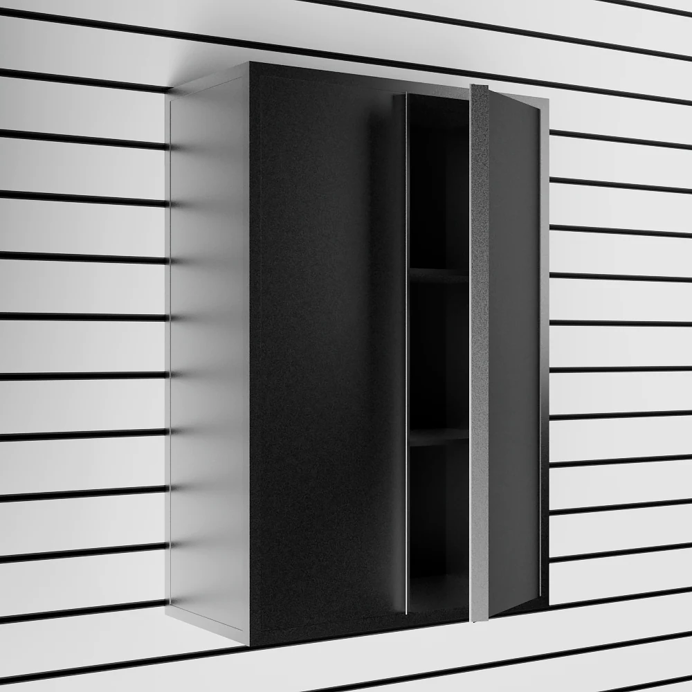 Шкаф большой подвесной с металлическим каркасом